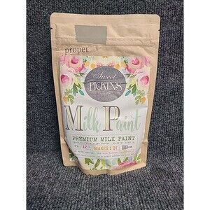 NEW Sweet Pickins Milk Paint 12Oz ( Makes 1 Quart) Proper Grey